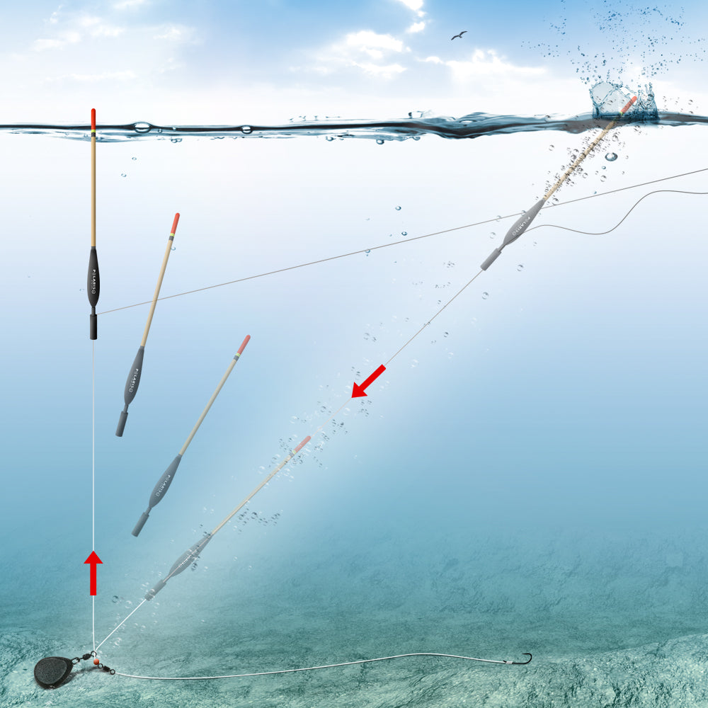 POLARIS LEGER FLOAT (NO.5) SLIDER MISSLE LONG DISTANCE BODIED WAGGLER x3