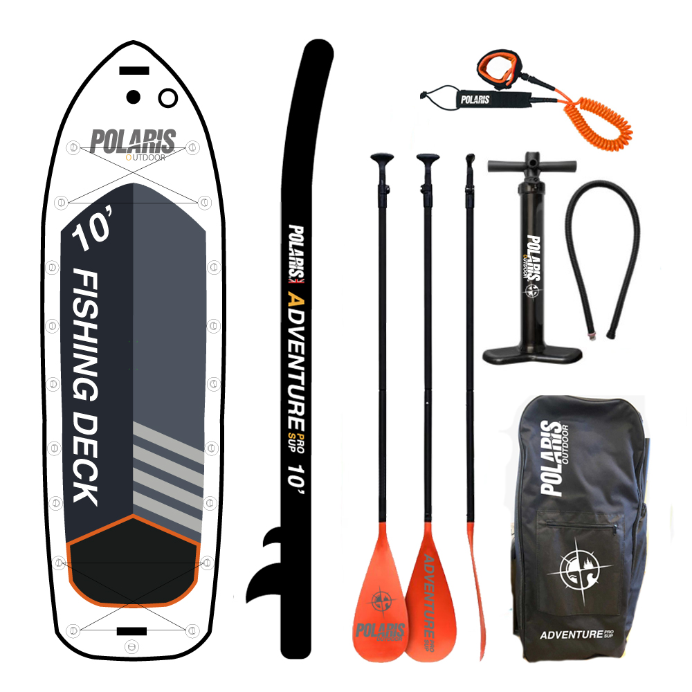 10ft Paddle Board - POLARIS ADVENTURE PRO SUP - Fishing Deck, Official  Store